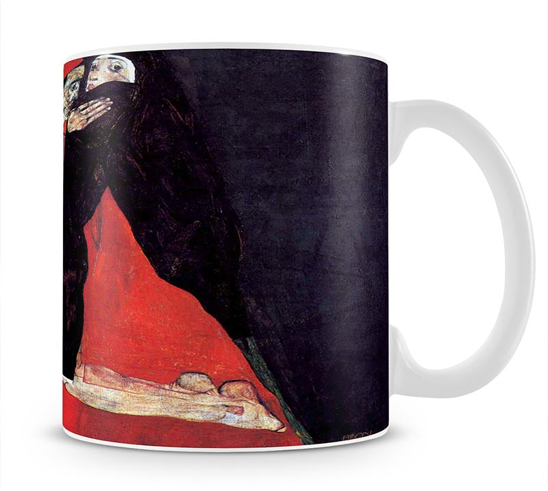 Cardinal and Nun or The caress by Egon Schiele Mug - Canvas Art Rocks - 1