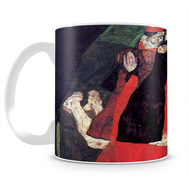 Cardinal and Nun or The caress by Egon Schiele Mug - Canvas Art Rocks - 1