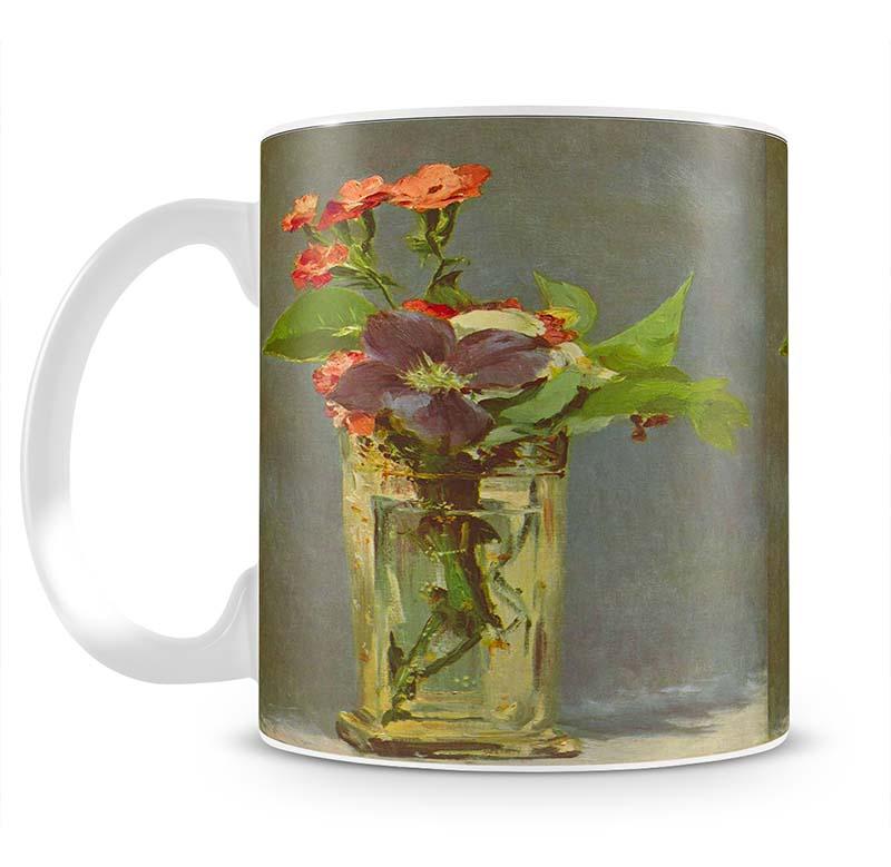 Carnations and Clematis in a Crystal Vase by Manet Mug - Canvas Art Rocks - 2
