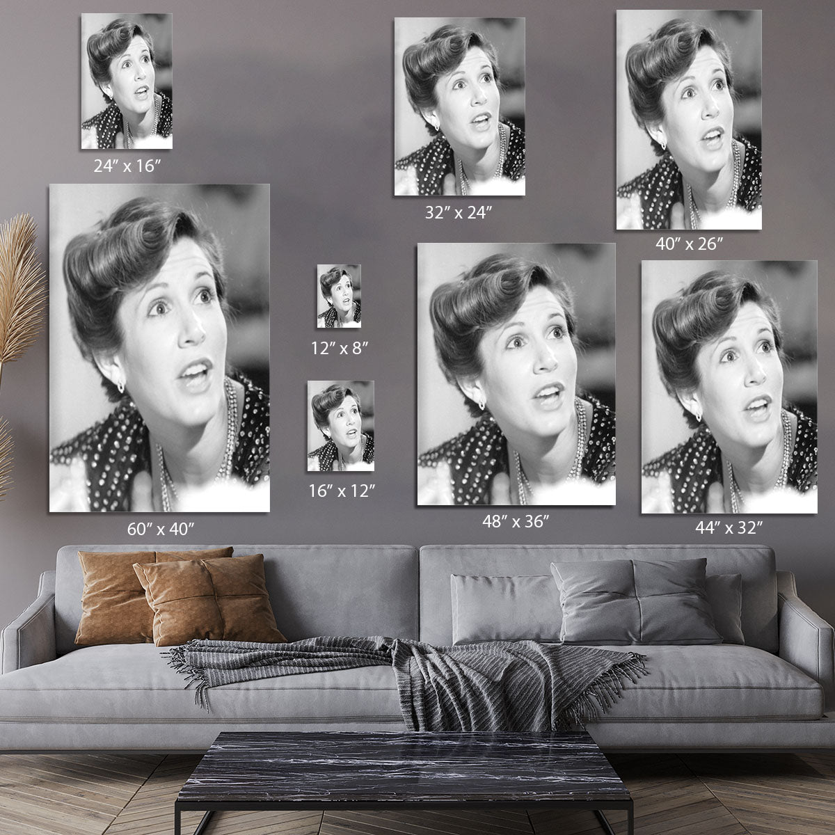 Carrie Fisher Canvas Print or Poster - Canvas Art Rocks - 7