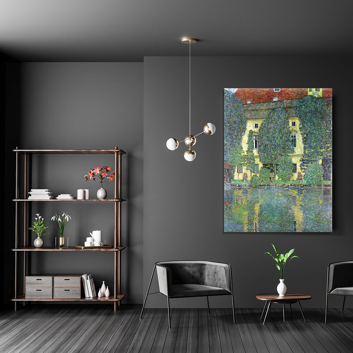 Castle at the Attersee by Klimt Canvas Print or Poster - Canvas Art Rocks - 5