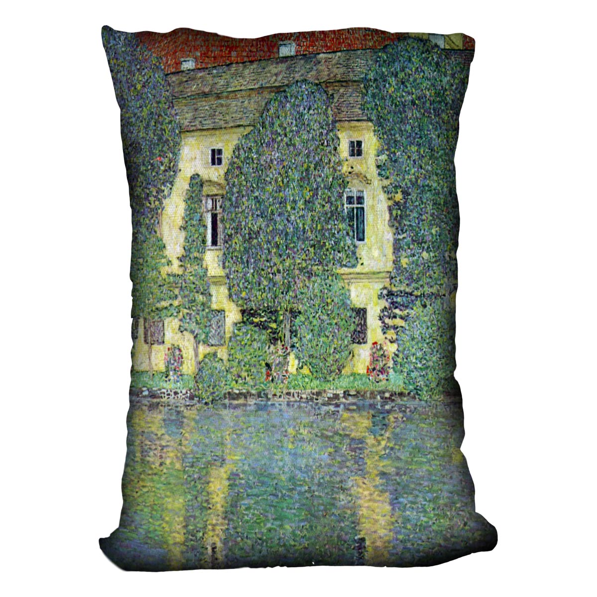 Castle at the Attersee by Klimt Cushion