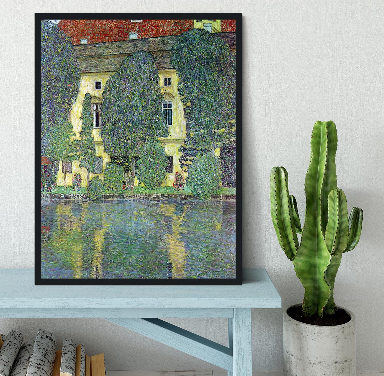 Castle at the Attersee by Klimt Framed Print - Canvas Art Rocks - 2