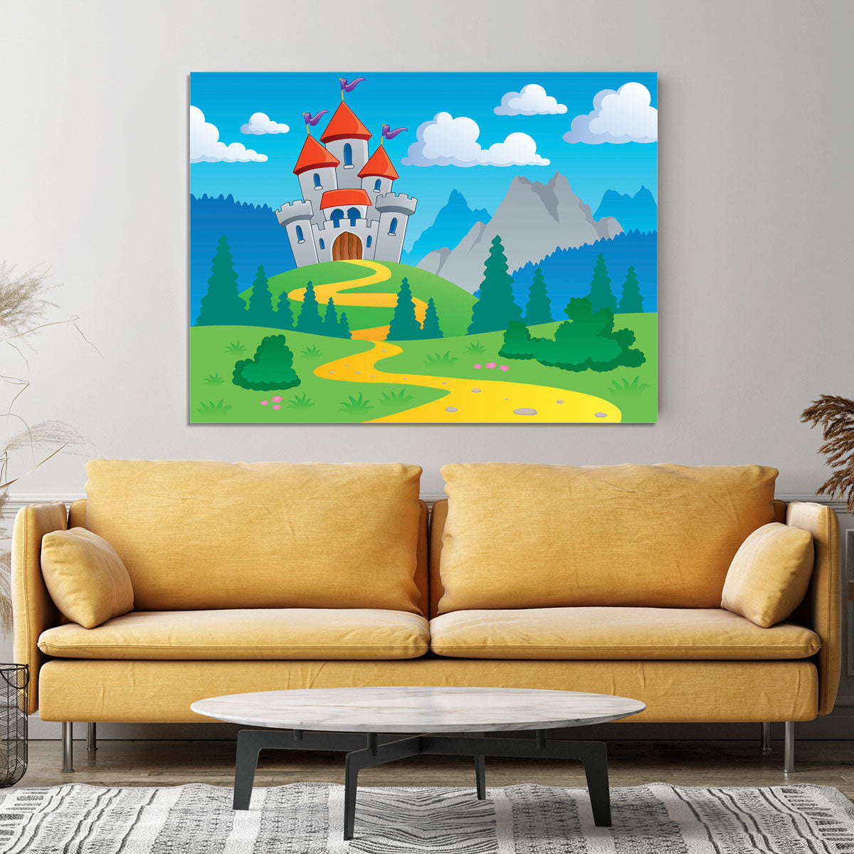 Castle theme landscap Canvas Print or Poster - Canvas Art Rocks - 4