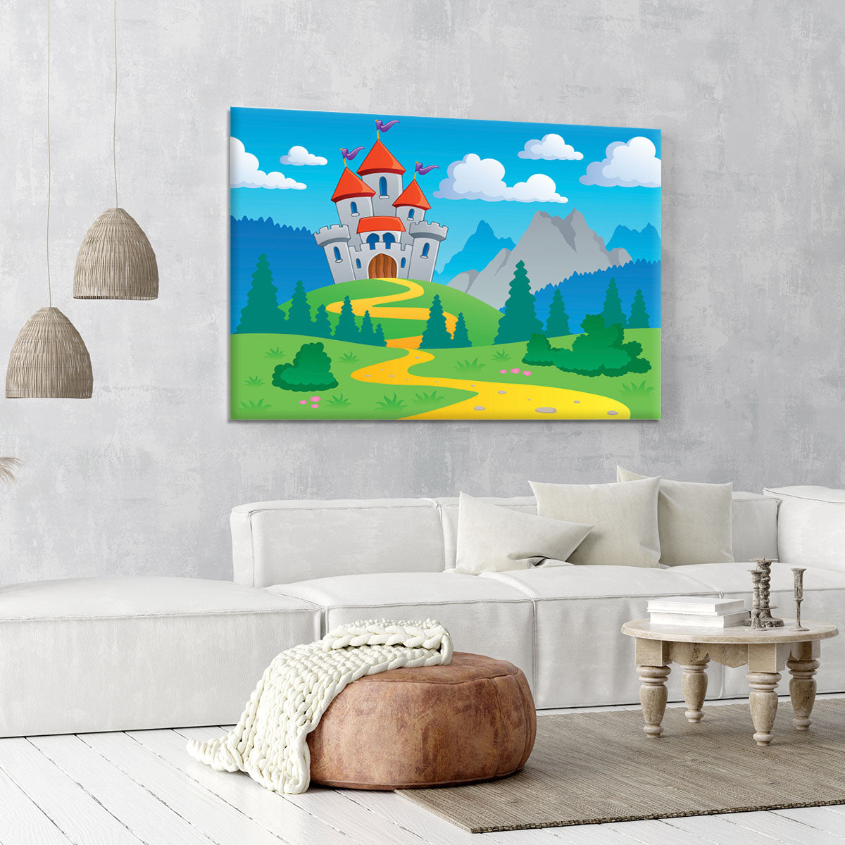 Castle theme landscap Canvas Print or Poster - Canvas Art Rocks - 6