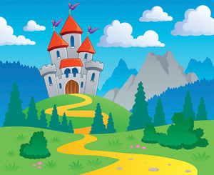 Castle theme landscap Wall Mural Wallpaper - Canvas Art Rocks - 1