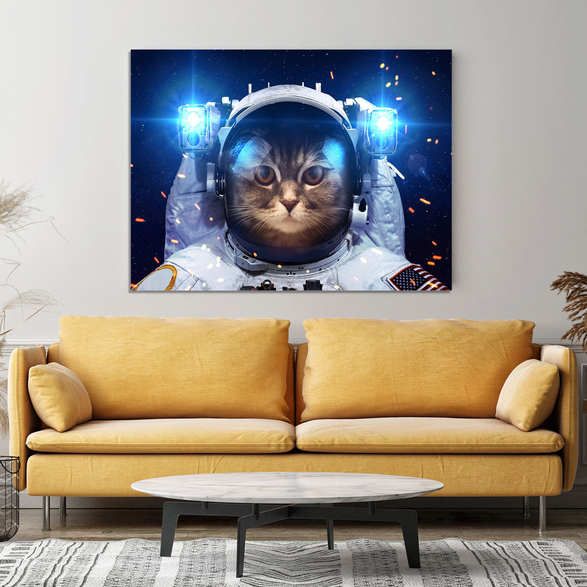 Cat in Space Canvas Print or Poster - Canvas Art Rocks - 4