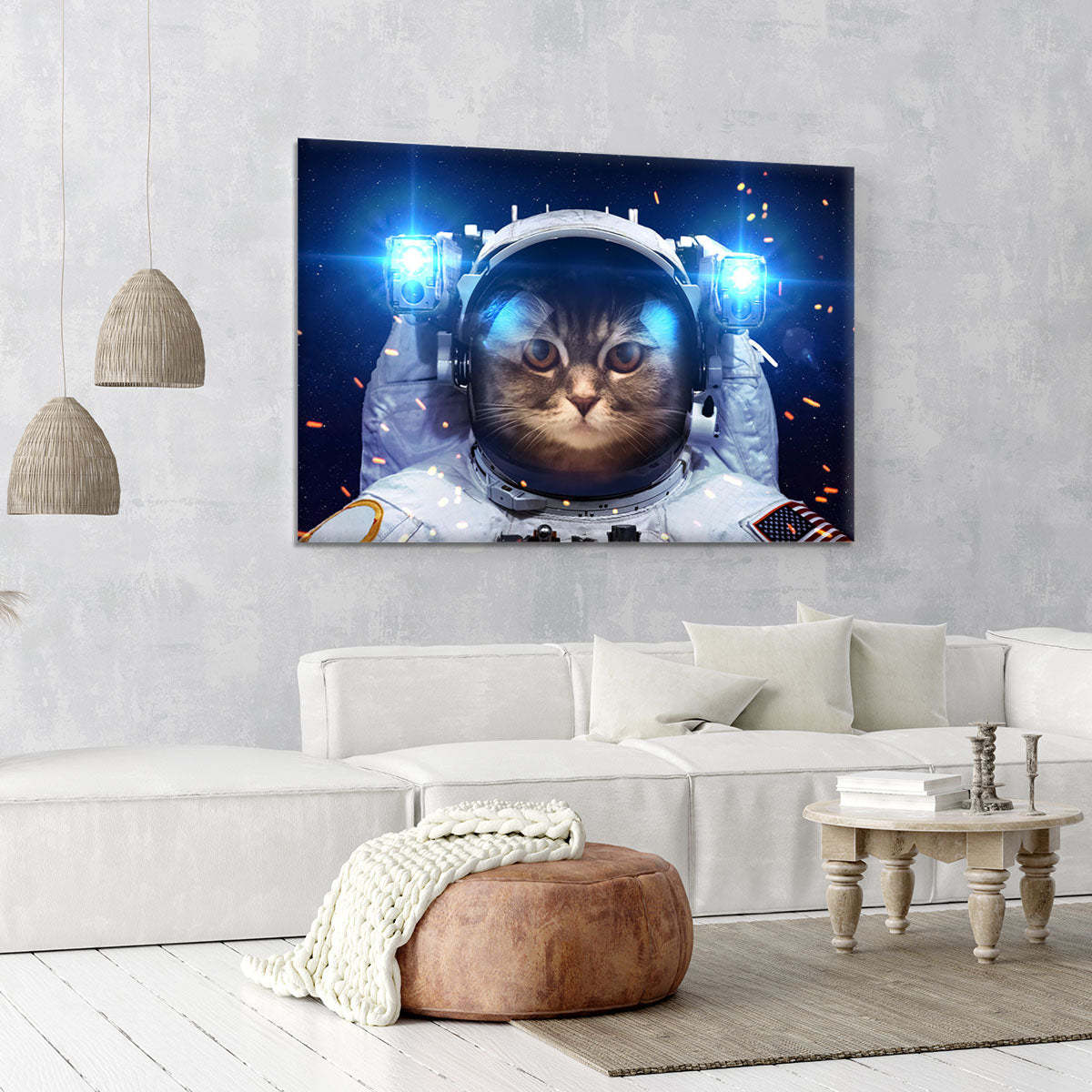 Cat in Space Canvas Print or Poster - Canvas Art Rocks - 6