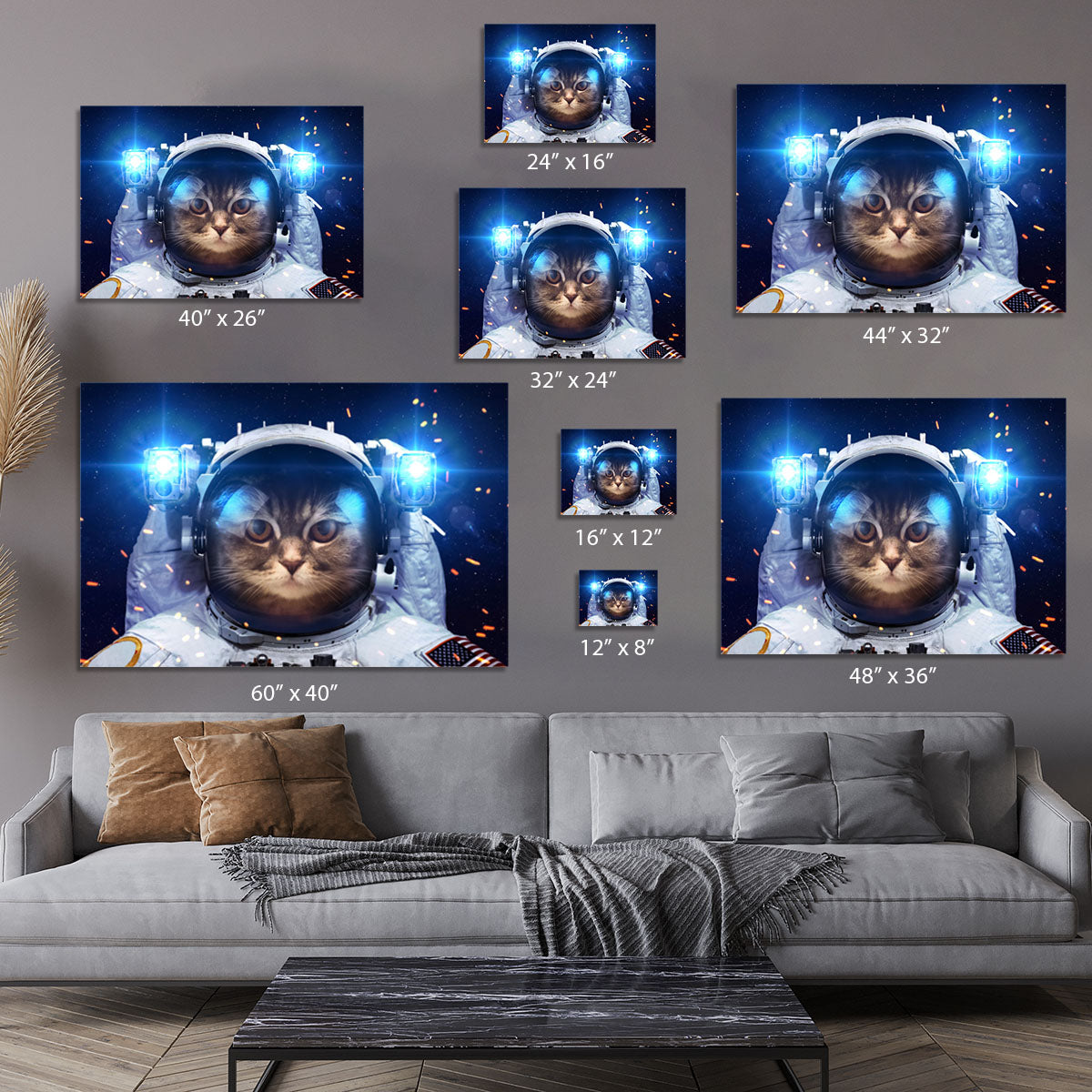 Cat in Space Canvas Print or Poster - Canvas Art Rocks - 7