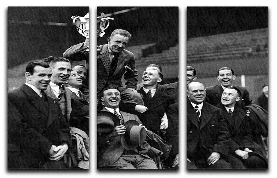 Celtic Scottish Cup Winners 1933 3 Split Panel Canvas Print - Canvas Art Rocks - 1