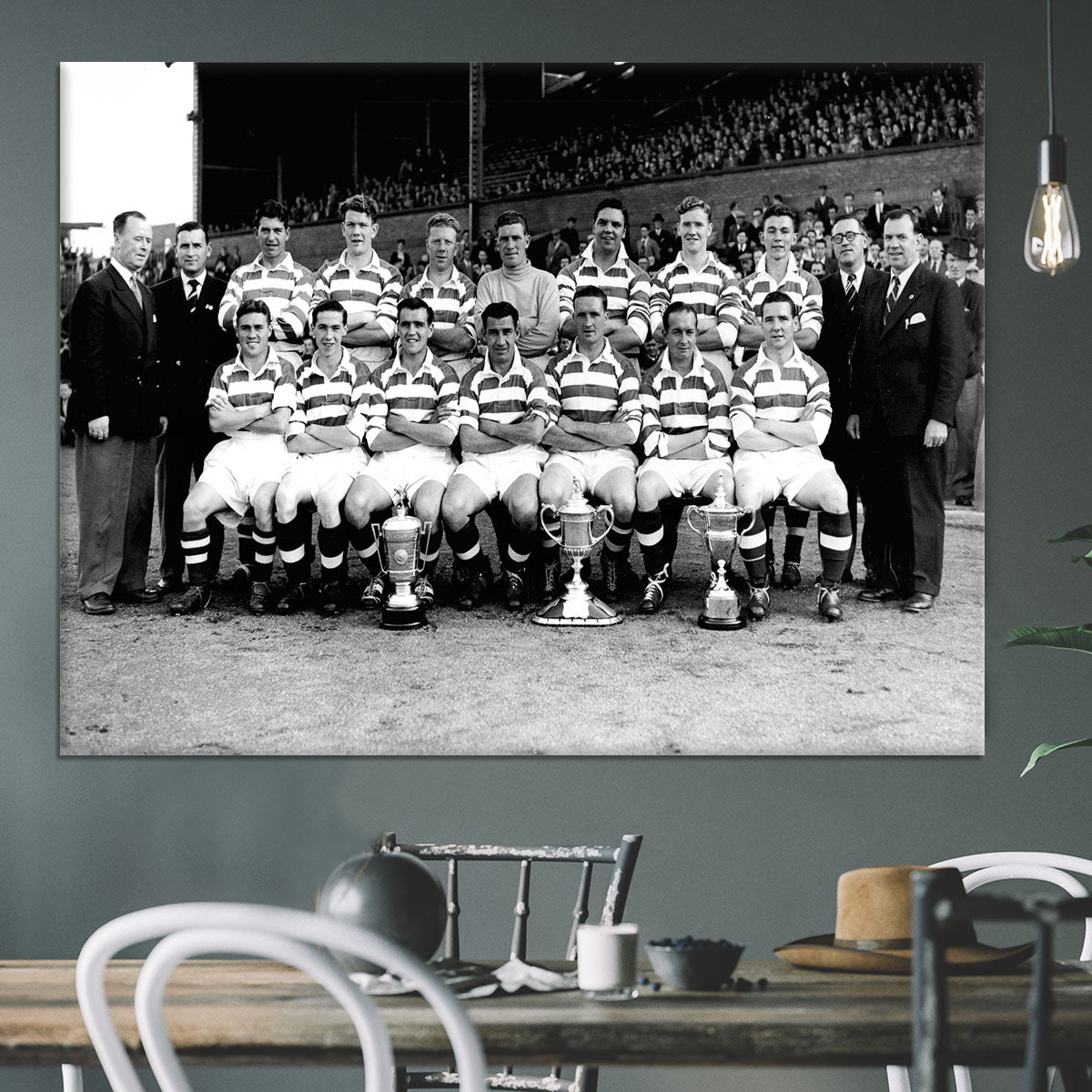 Celtic Scottish Cup Winning Team 1953-54 Canvas Print or Poster - Canvas Art Rocks - 3