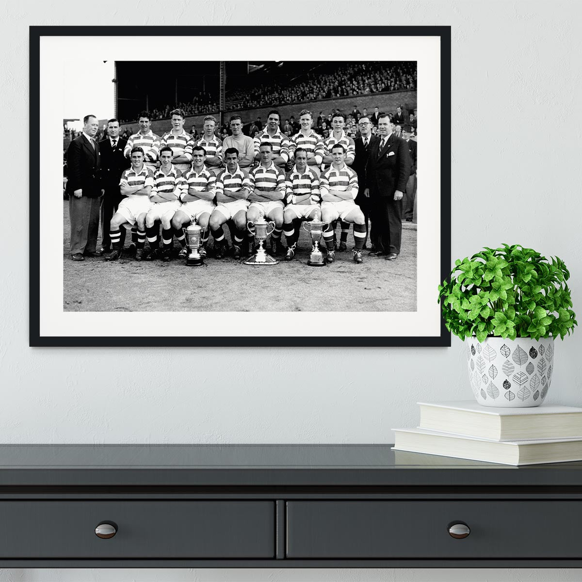 Celtic Scottish Cup Winning Team 1953-54 Framed Print - Canvas Art Rocks - 1