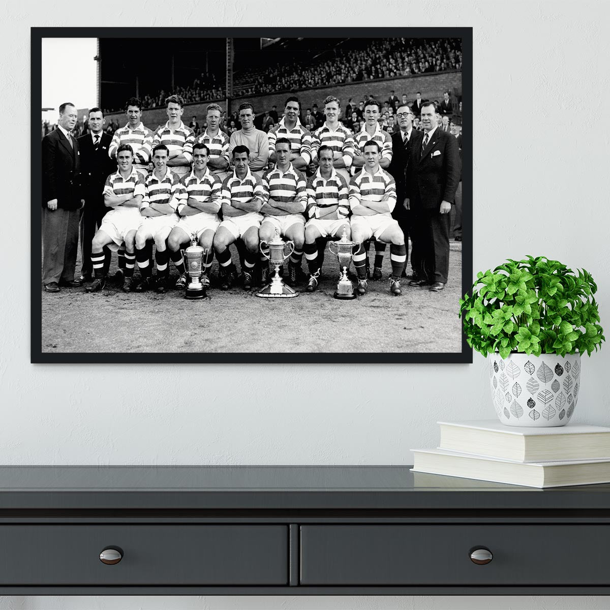 Celtic Scottish Cup Winning Team 1953-54 Framed Print - Canvas Art Rocks - 2