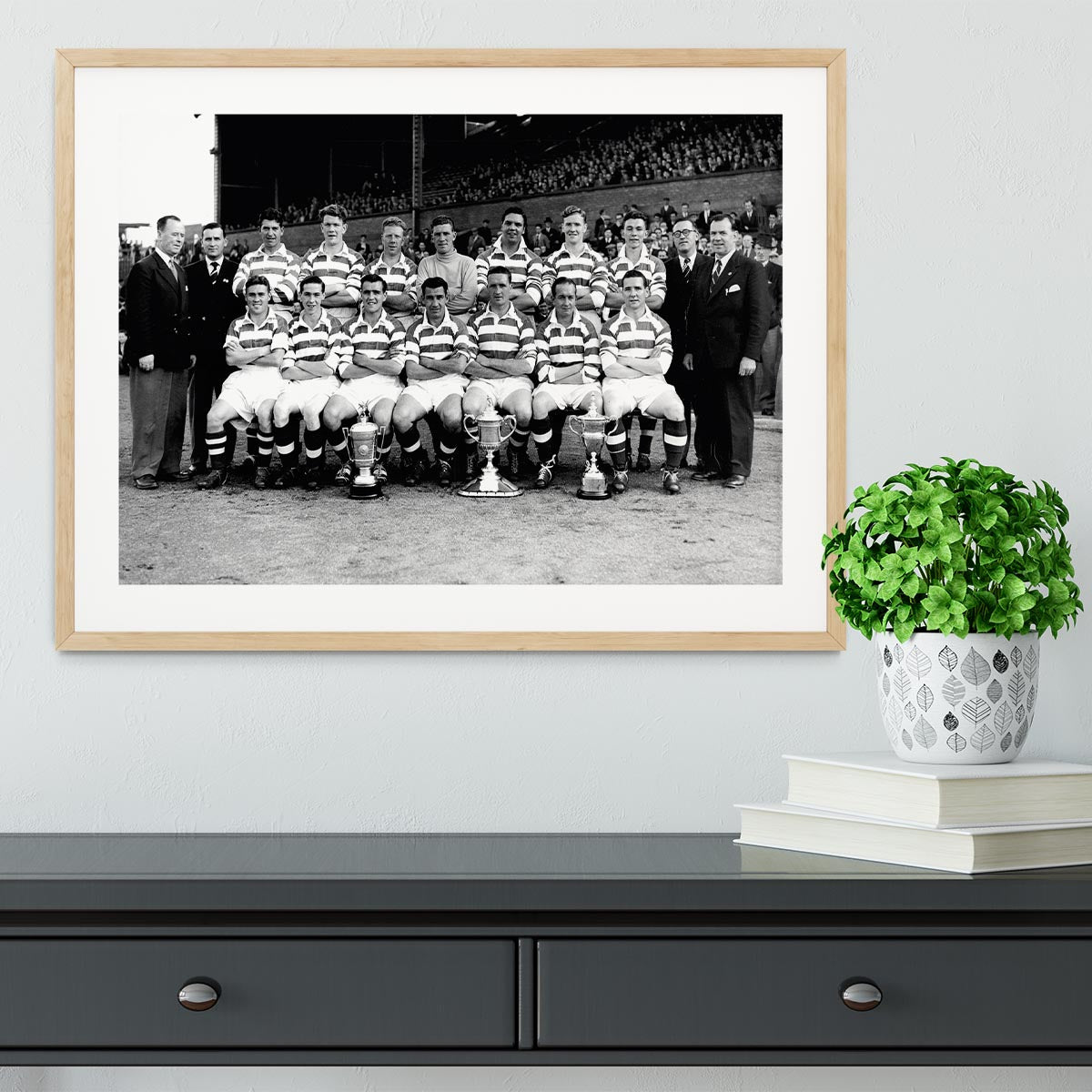Celtic Scottish Cup Winning Team 1953-54 Framed Print - Canvas Art Rocks - 3
