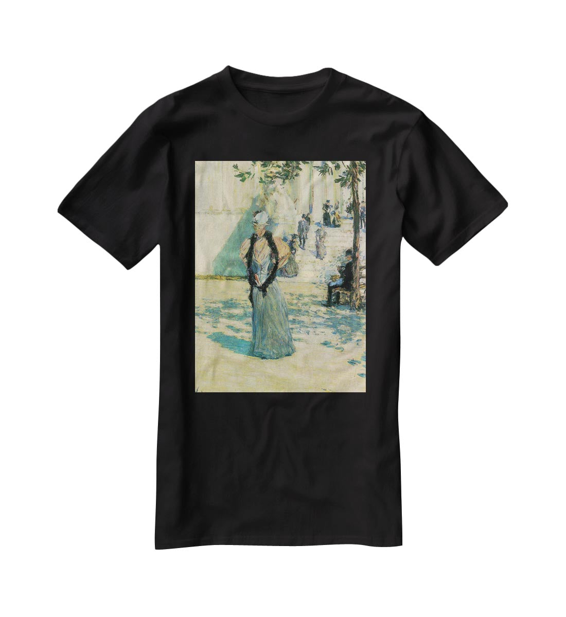 Characters in the sunlight by Hassam T-Shirt - Canvas Art Rocks - 1