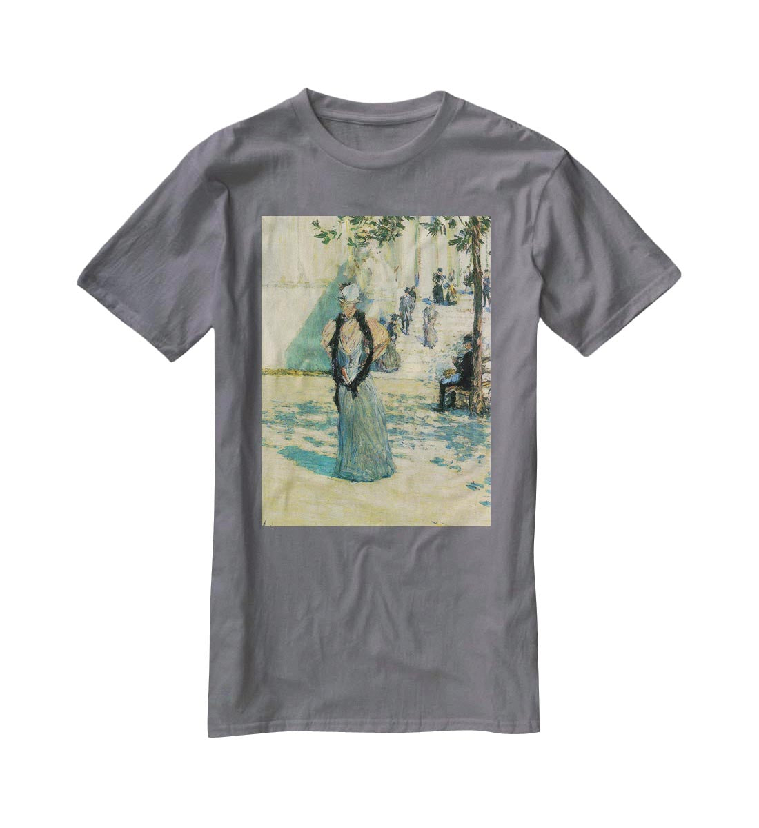 Characters in the sunlight by Hassam T-Shirt - Canvas Art Rocks - 3