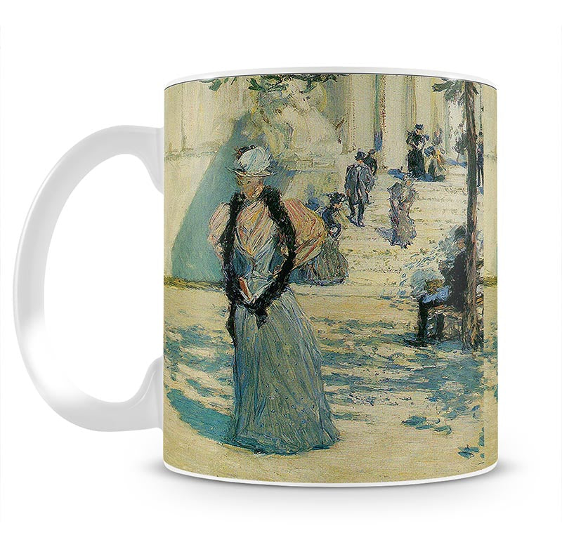 Characters in the sunlight by Hassam Mug - Canvas Art Rocks - 1