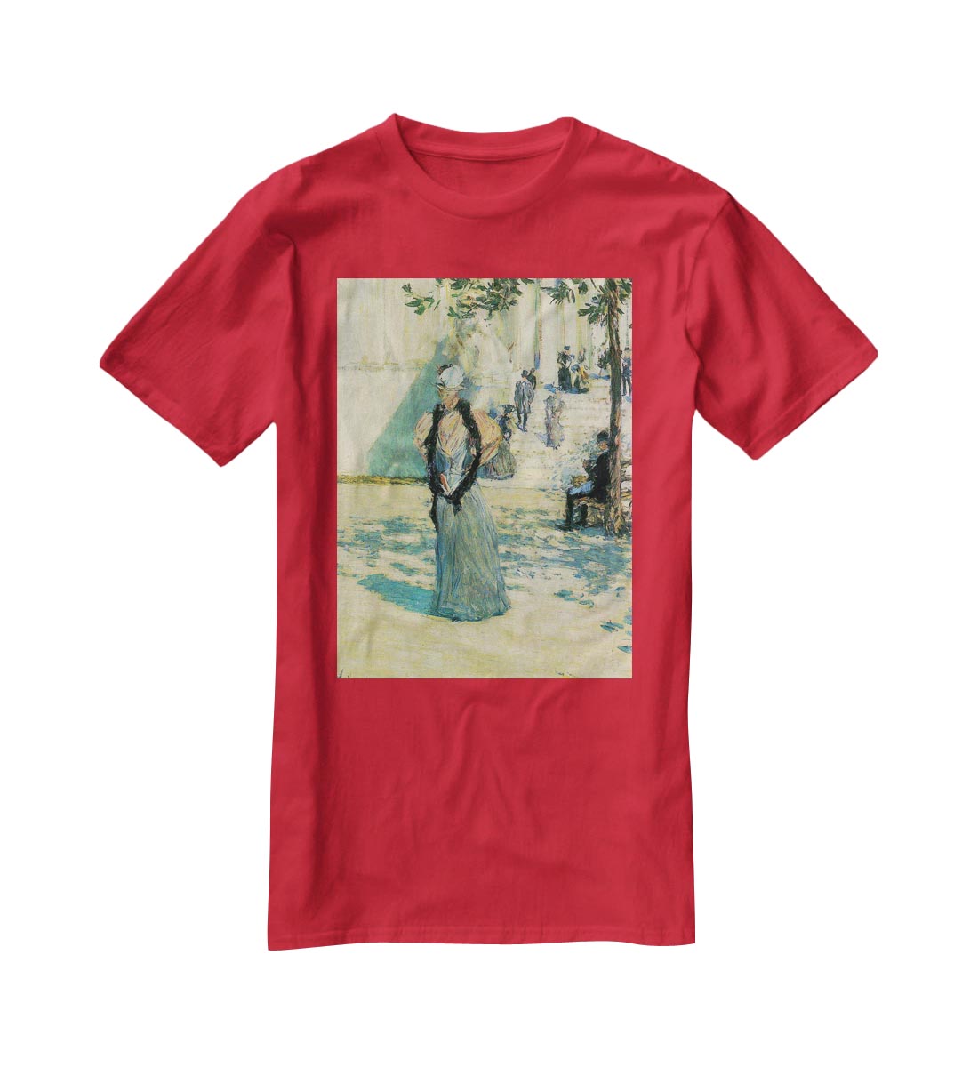 Characters in the sunlight by Hassam T-Shirt - Canvas Art Rocks - 4