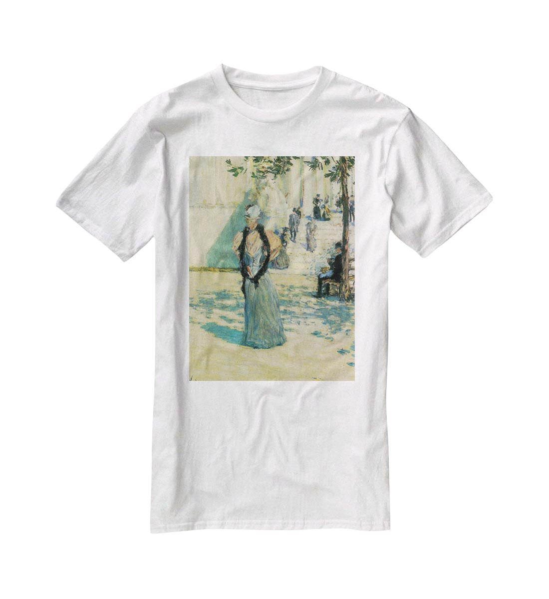 Characters in the sunlight by Hassam T-Shirt - Canvas Art Rocks - 5
