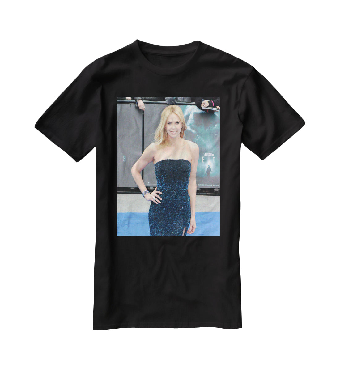 Charlize Theron T-Shirt - Canvas Art Rocks - 1