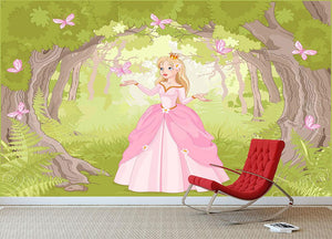 Charming princess a fantastic wood Wall Mural Wallpaper - Canvas Art Rocks - 3