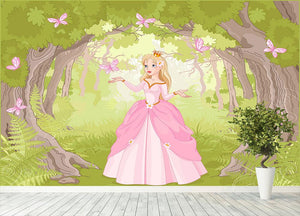 Charming princess a fantastic wood Wall Mural Wallpaper - Canvas Art Rocks - 4