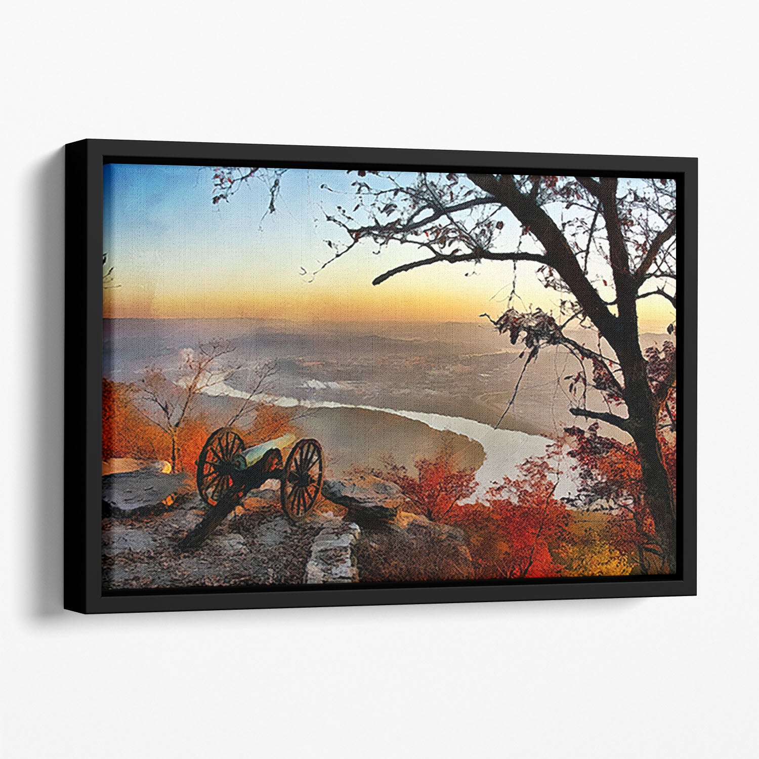 Chattanooga Campaign Painting Floating Framed Canvas