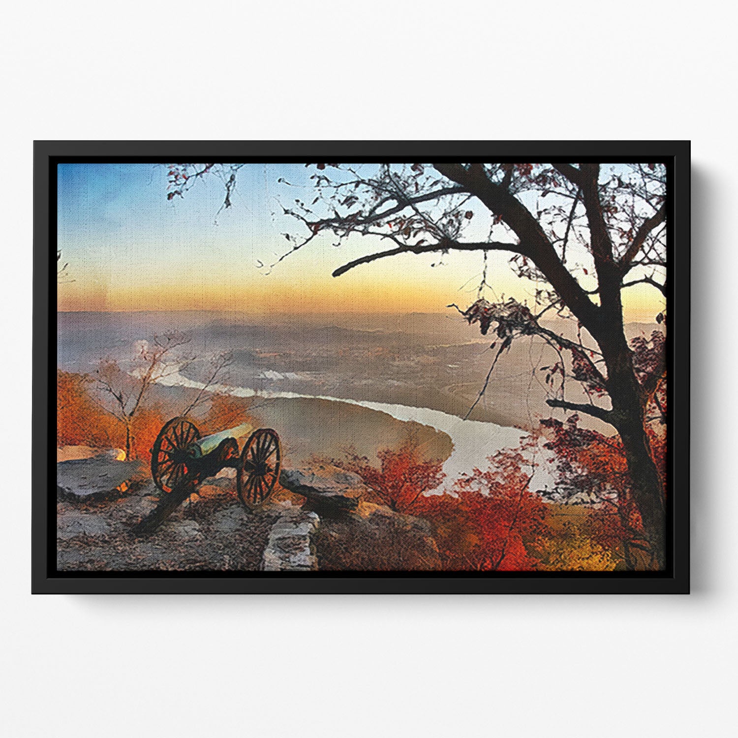 Chattanooga Campaign Painting Floating Framed Canvas