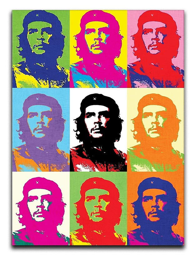 Che Guevara Multi Pop Art Print - Canvas Art Rocks - 1