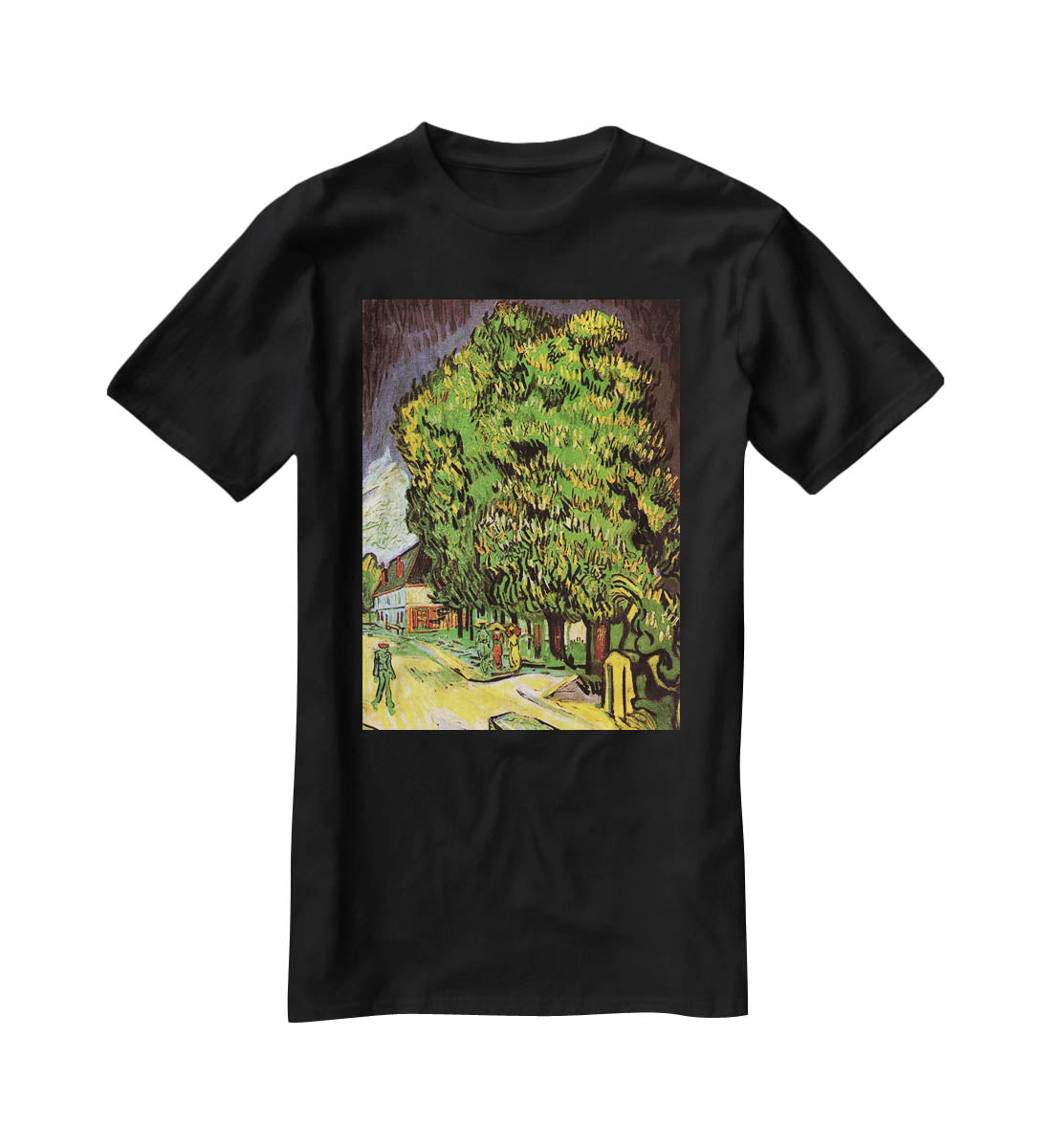 Chestnut Trees in Blossom by Van Gogh T-Shirt - Canvas Art Rocks - 1