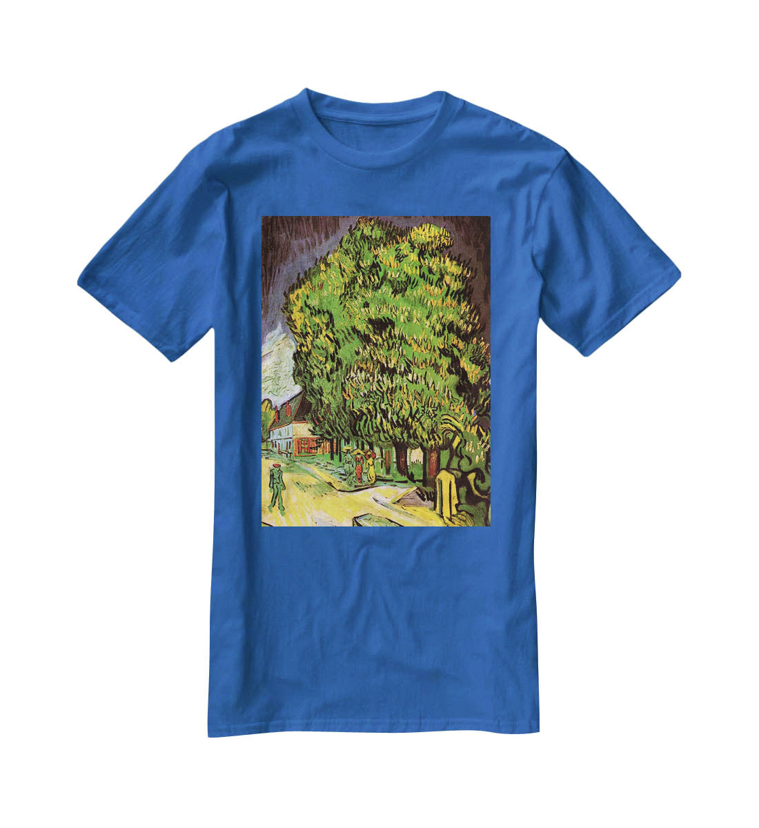 Chestnut Trees in Blossom by Van Gogh T-Shirt - Canvas Art Rocks - 2