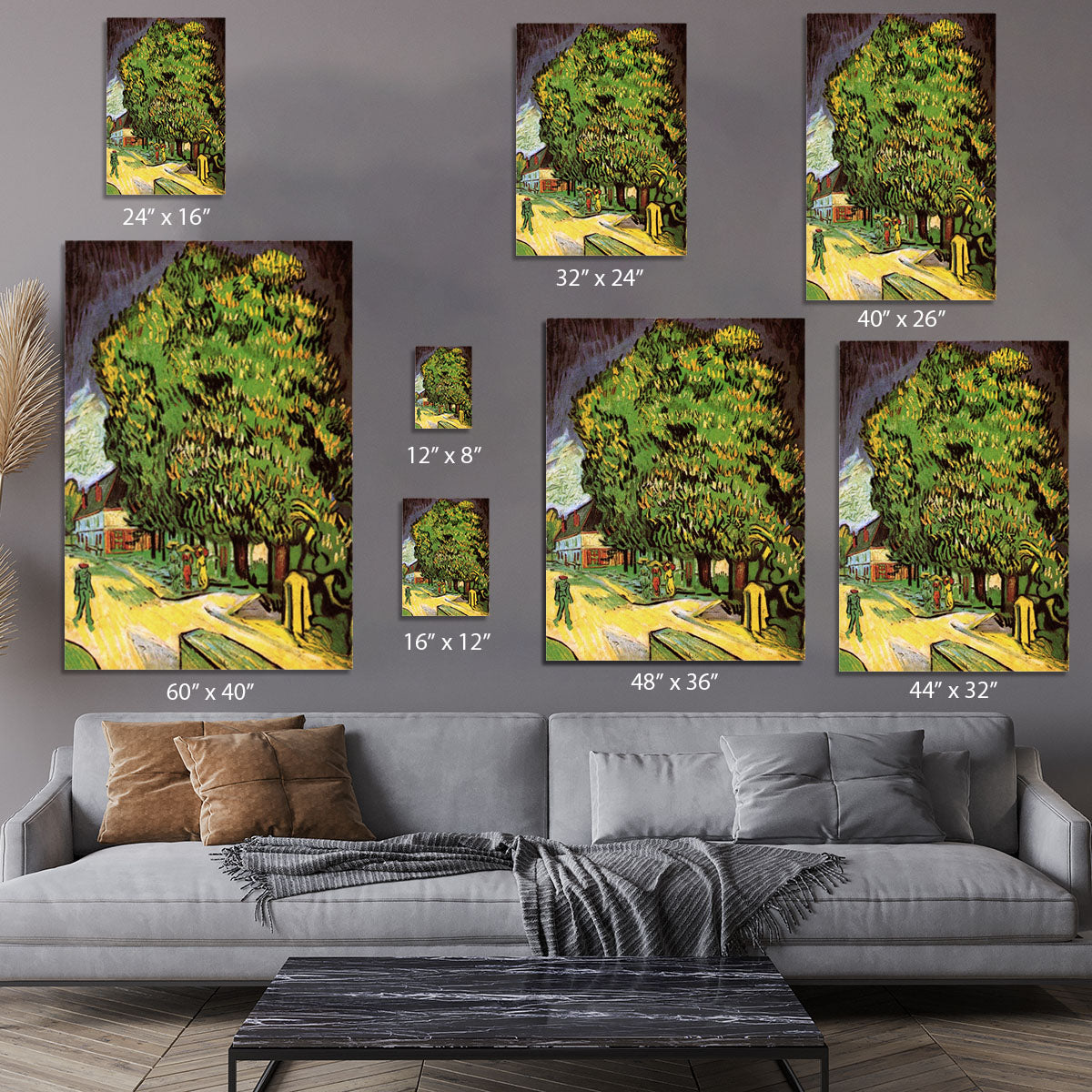 Chestnut Trees in Blossom by Van Gogh Canvas Print or Poster - Canvas Art Rocks - 7