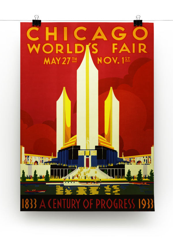 Chicago Worlds Fair 1933 Print - Canvas Art Rocks - 2