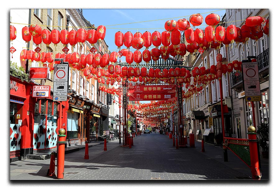 Chinatown London under Lockdown 2020 Canvas Print or Poster - Canvas Art Rocks - 1