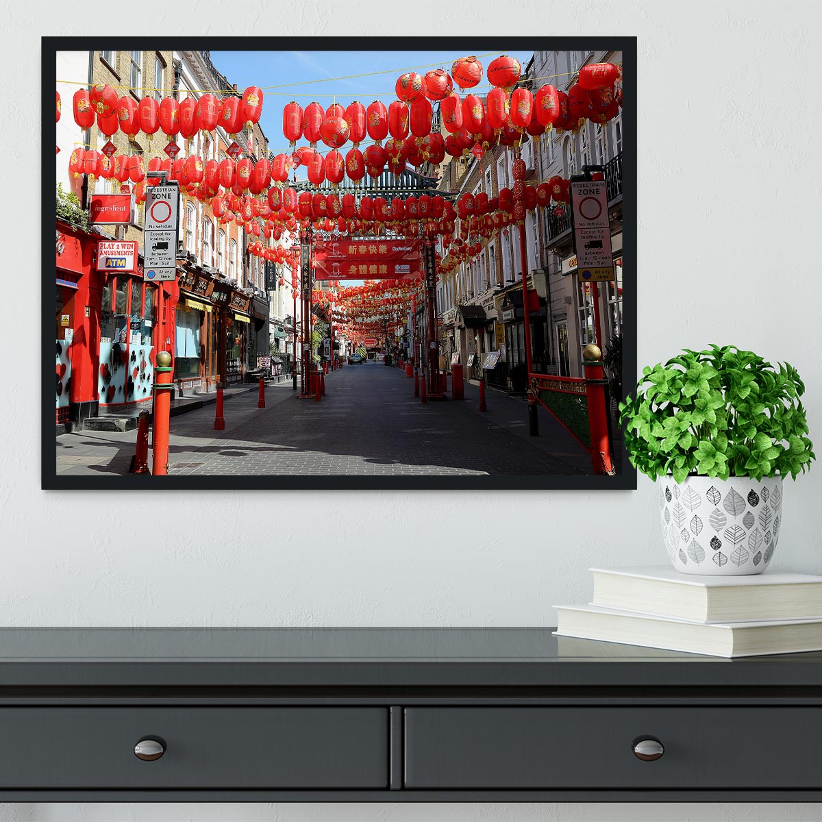 Chinatown London under Lockdown 2020 Framed Print - Canvas Art Rocks - 2