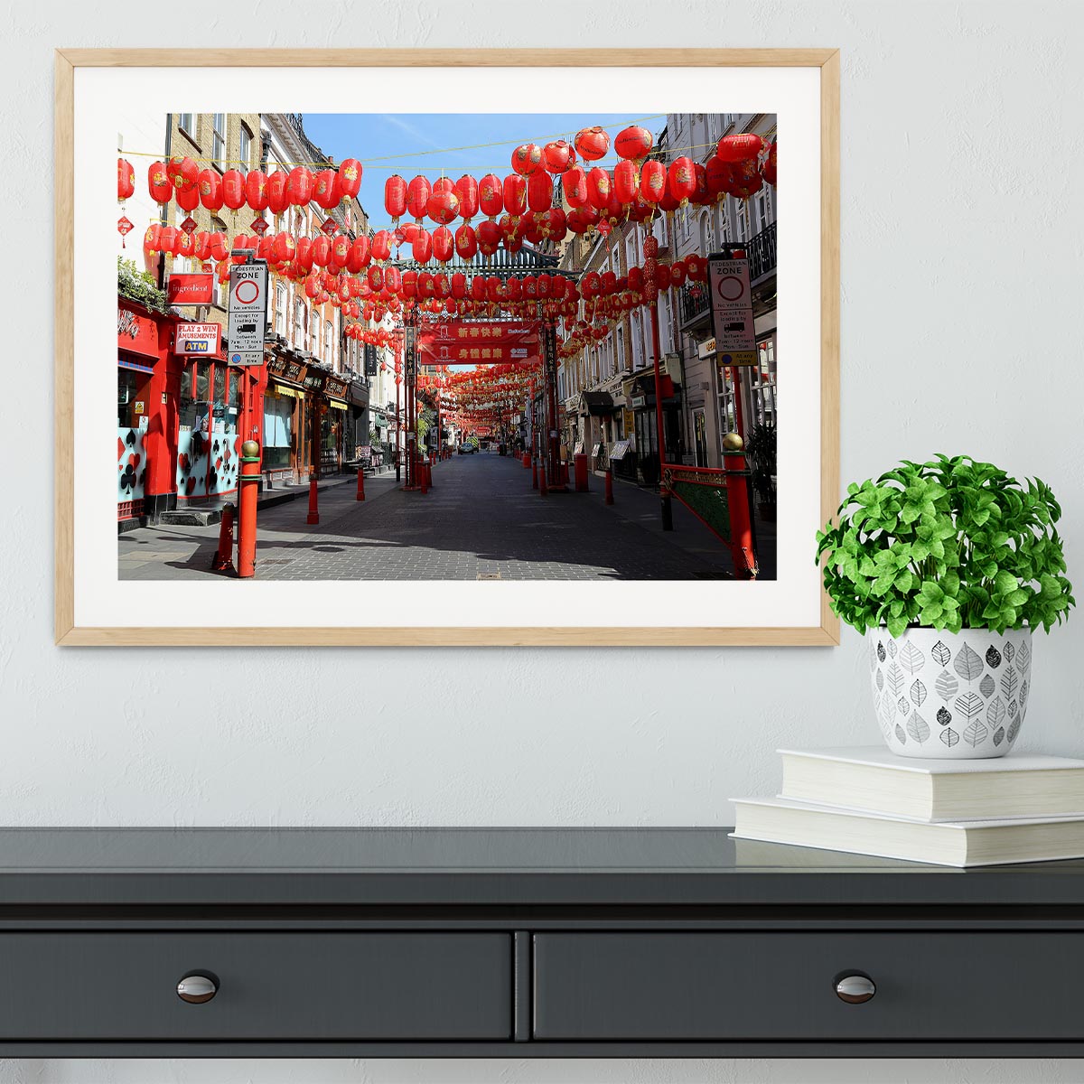 Chinatown London under Lockdown 2020 Framed Print - Canvas Art Rocks - 3