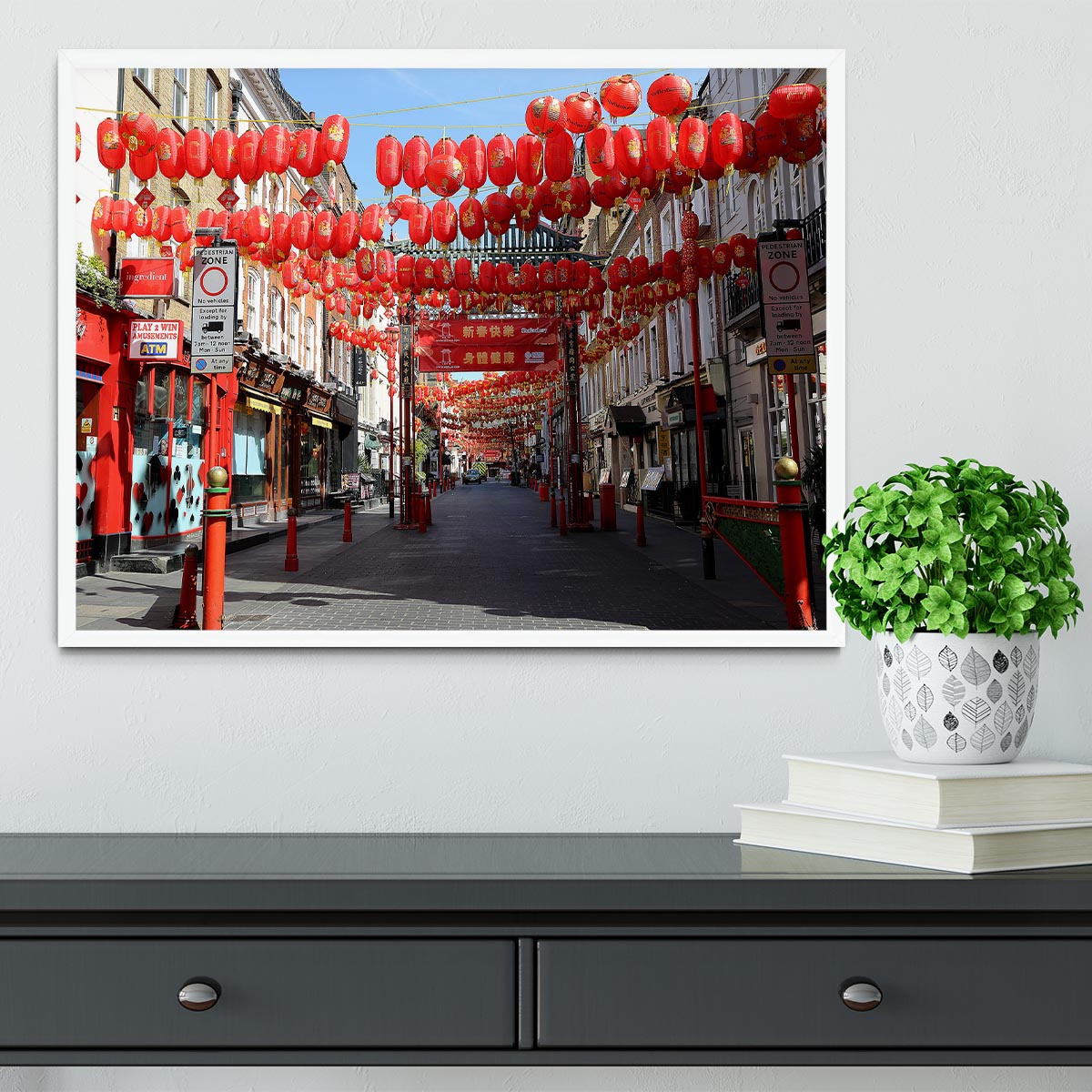 Chinatown London under Lockdown 2020 Framed Print - Canvas Art Rocks -6