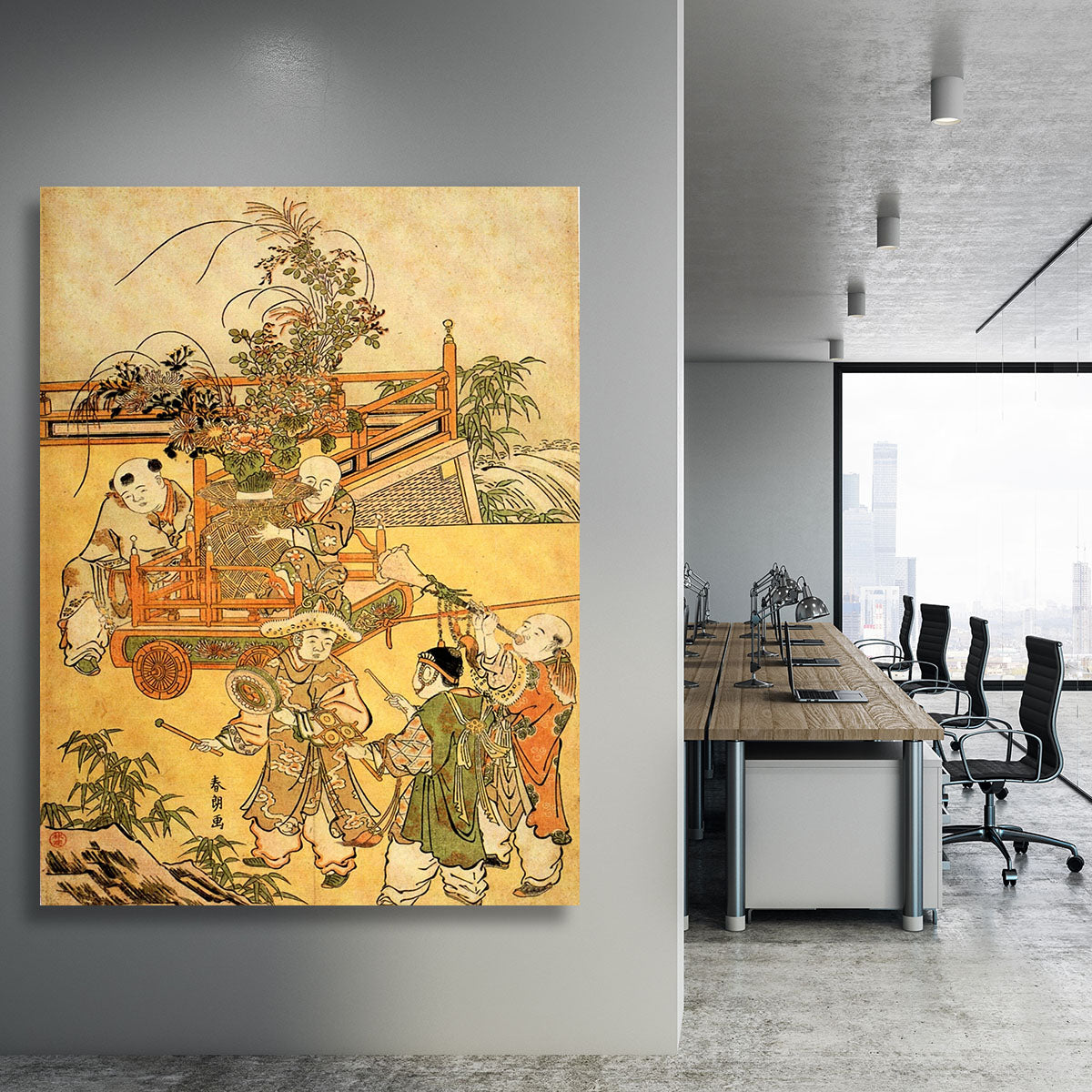 Chinese children by Hokusai Canvas Print or Poster - Canvas Art Rocks - 3
