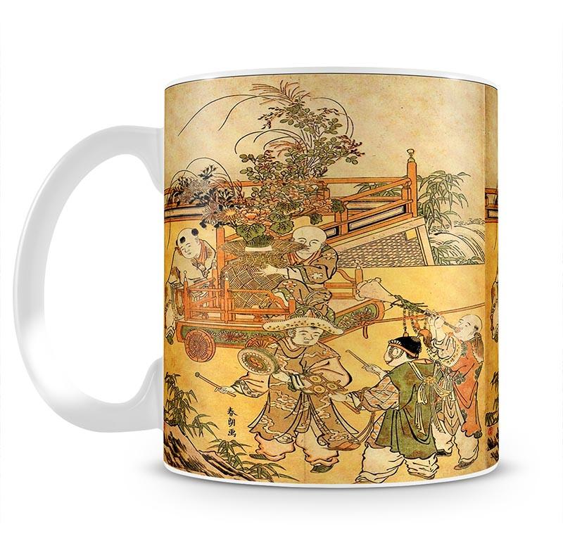 Chinese children by Hokusai Mug - Canvas Art Rocks - 2