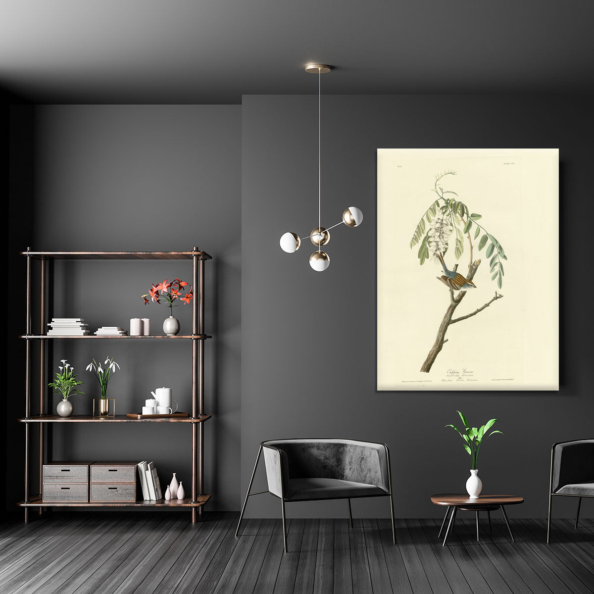Chipping Sparrow by Audubon Canvas Print or Poster - Canvas Art Rocks - 5