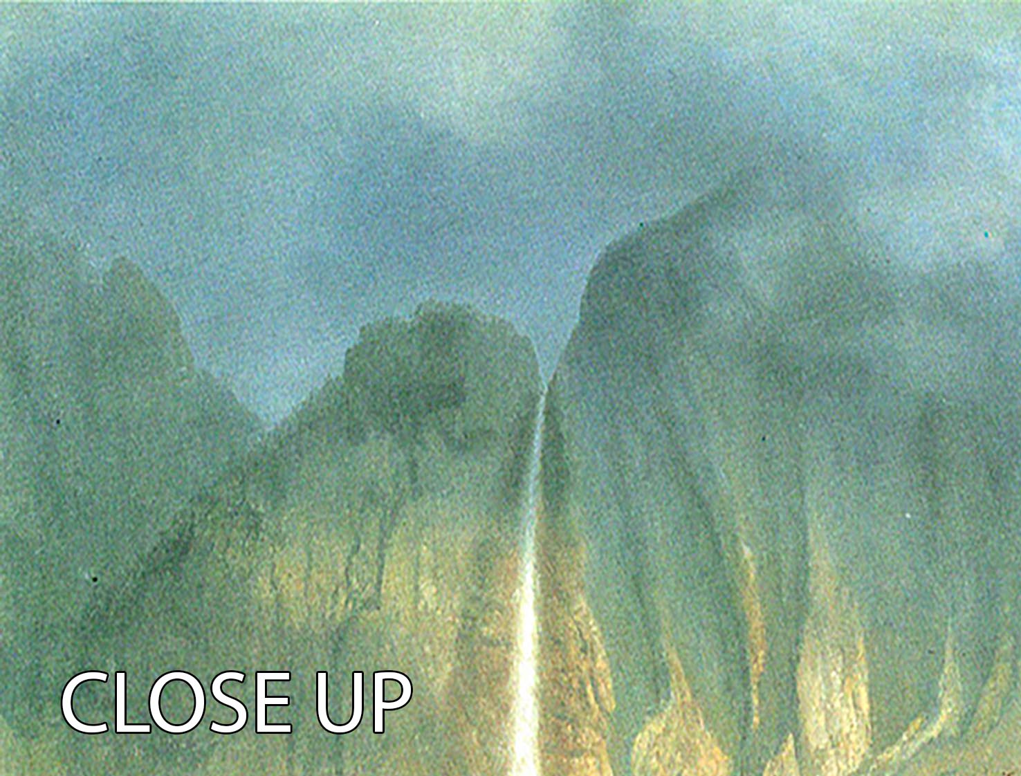 Cho-Looke Yosemite Watterfall by Bierstadt 3 Split Panel Canvas Print - Canvas Art Rocks - 3