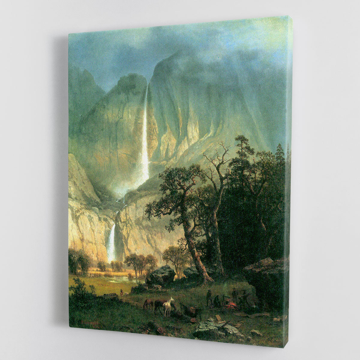 Cho-Looke Yosemite Watterfall by Bierstadt Canvas Print or Poster - Canvas Art Rocks - 1