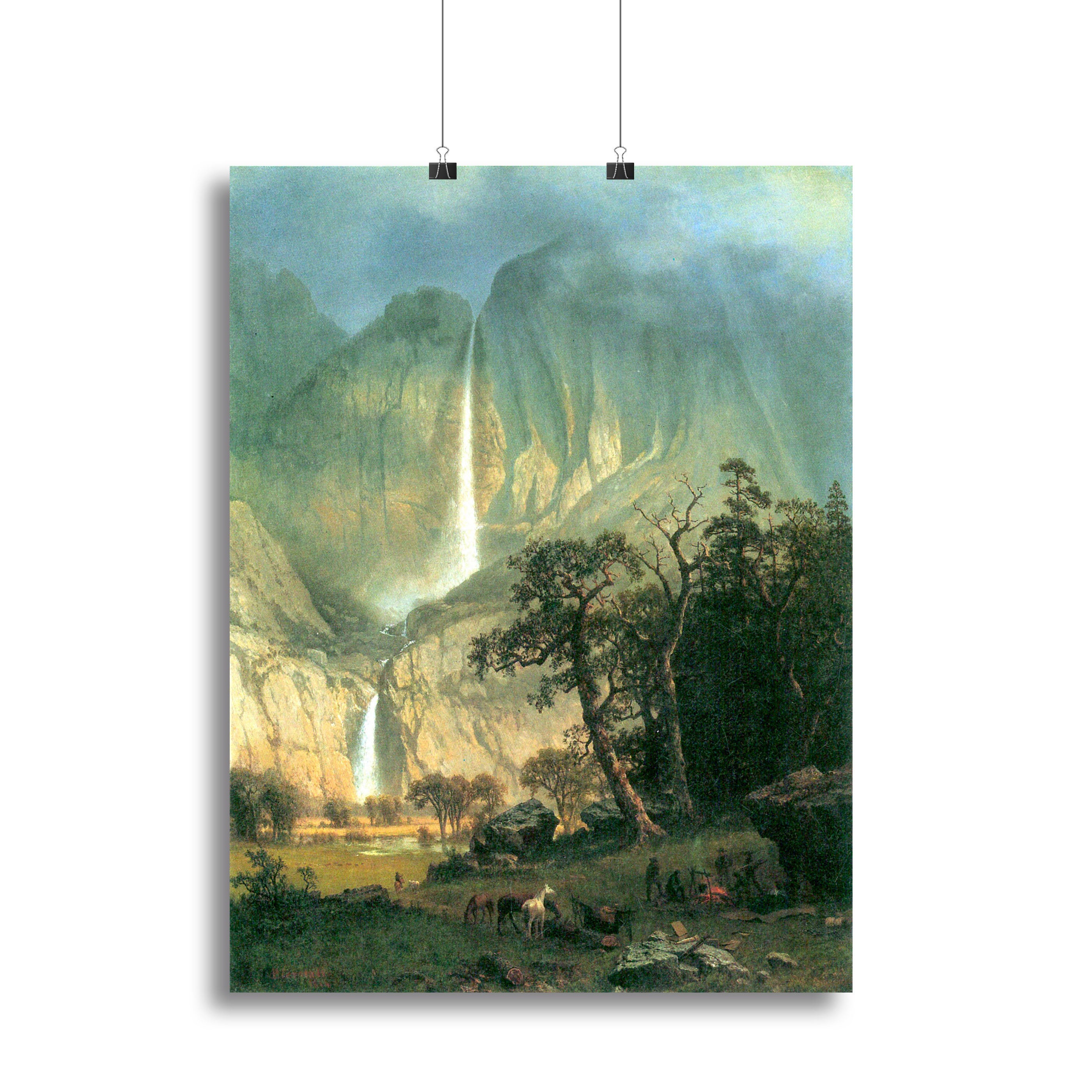 Cho-Looke Yosemite Watterfall by Bierstadt Canvas Print or Poster - Canvas Art Rocks - 2