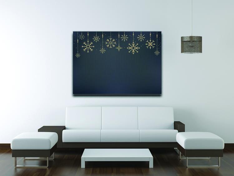 Christmas Gold Snowflake Canvas Print or Poster - Canvas Art Rocks - 4