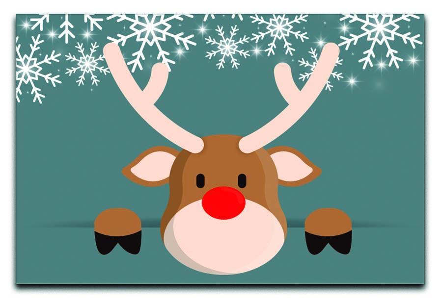 Christmas Reindeer Canvas Print or Poster  - Canvas Art Rocks - 1