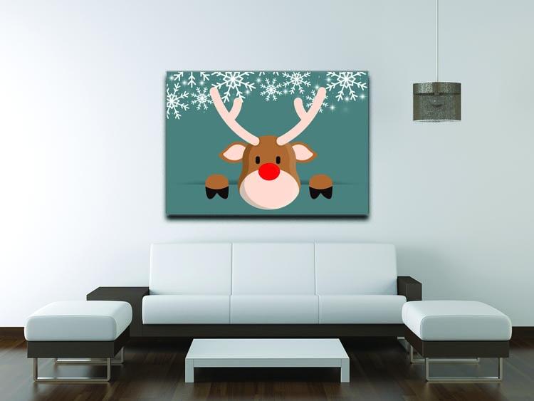 Christmas Reindeer Canvas Print or Poster - Canvas Art Rocks - 4