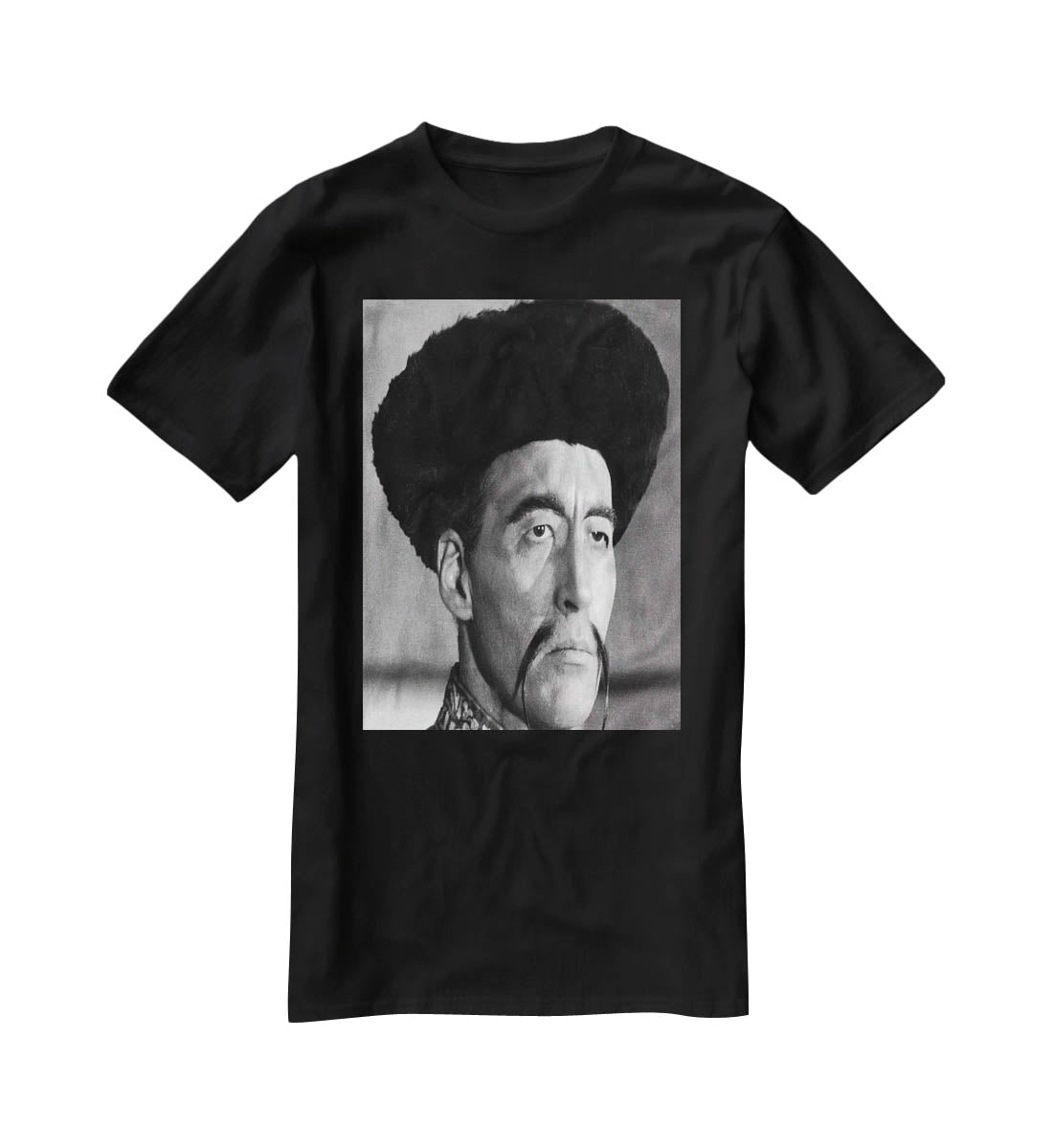 Christopher Lee in The Face of Fun Manchu T-Shirt - Canvas Art Rocks - 1