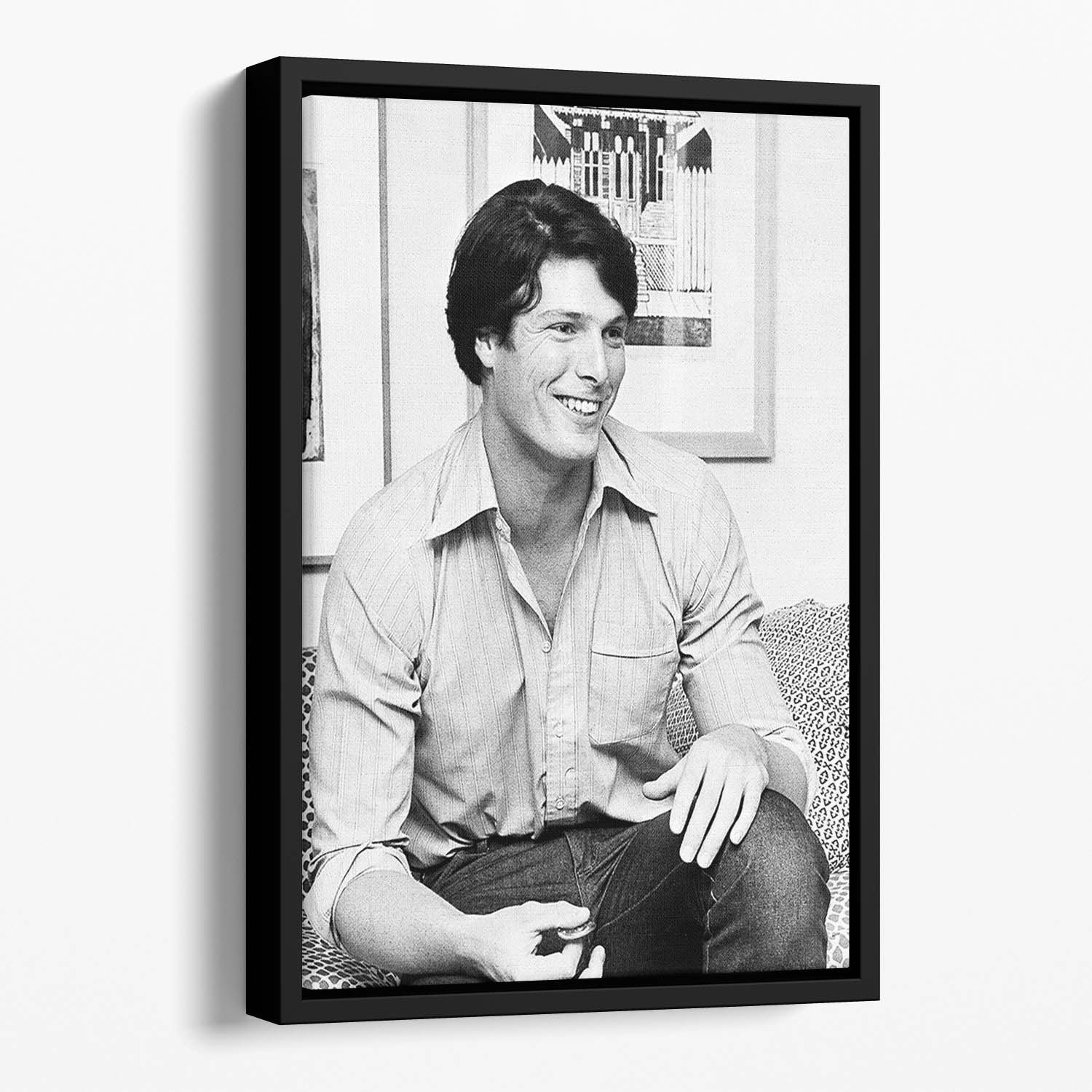 Christopher Reeve Floating Framed Canvas