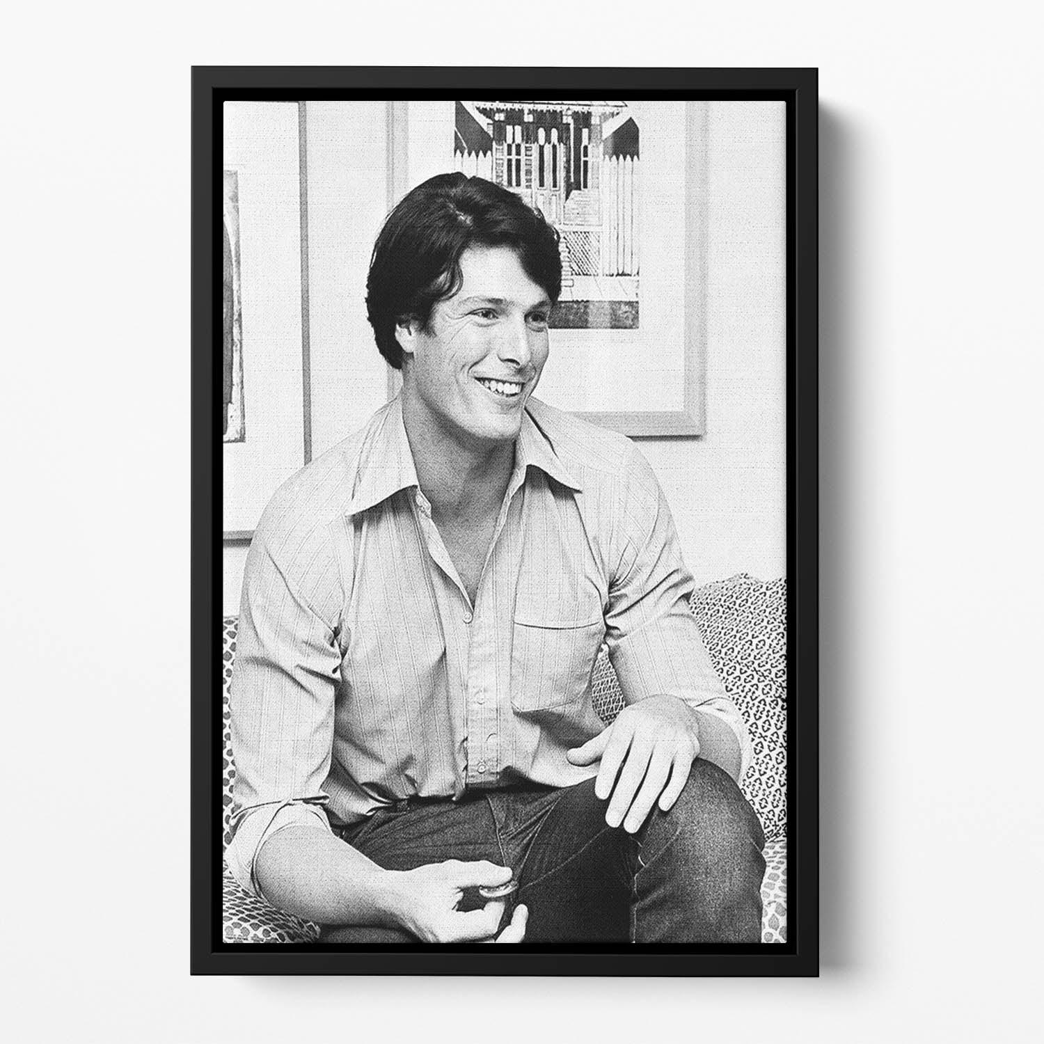 Christopher Reeve Floating Framed Canvas