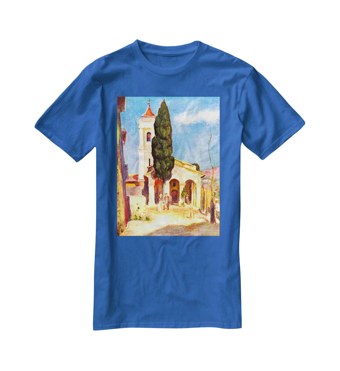 Church in Cagnes by Renoir T-Shirt - Canvas Art Rocks - 2